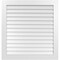 Ekena Millwork Vertical Surface Mount PVC Gable Vent: Non-Functional, w/3-1/2"W x 1"H, Standard Frame, 40"W x 42"H GVPVE40X4201SN - alternate 1